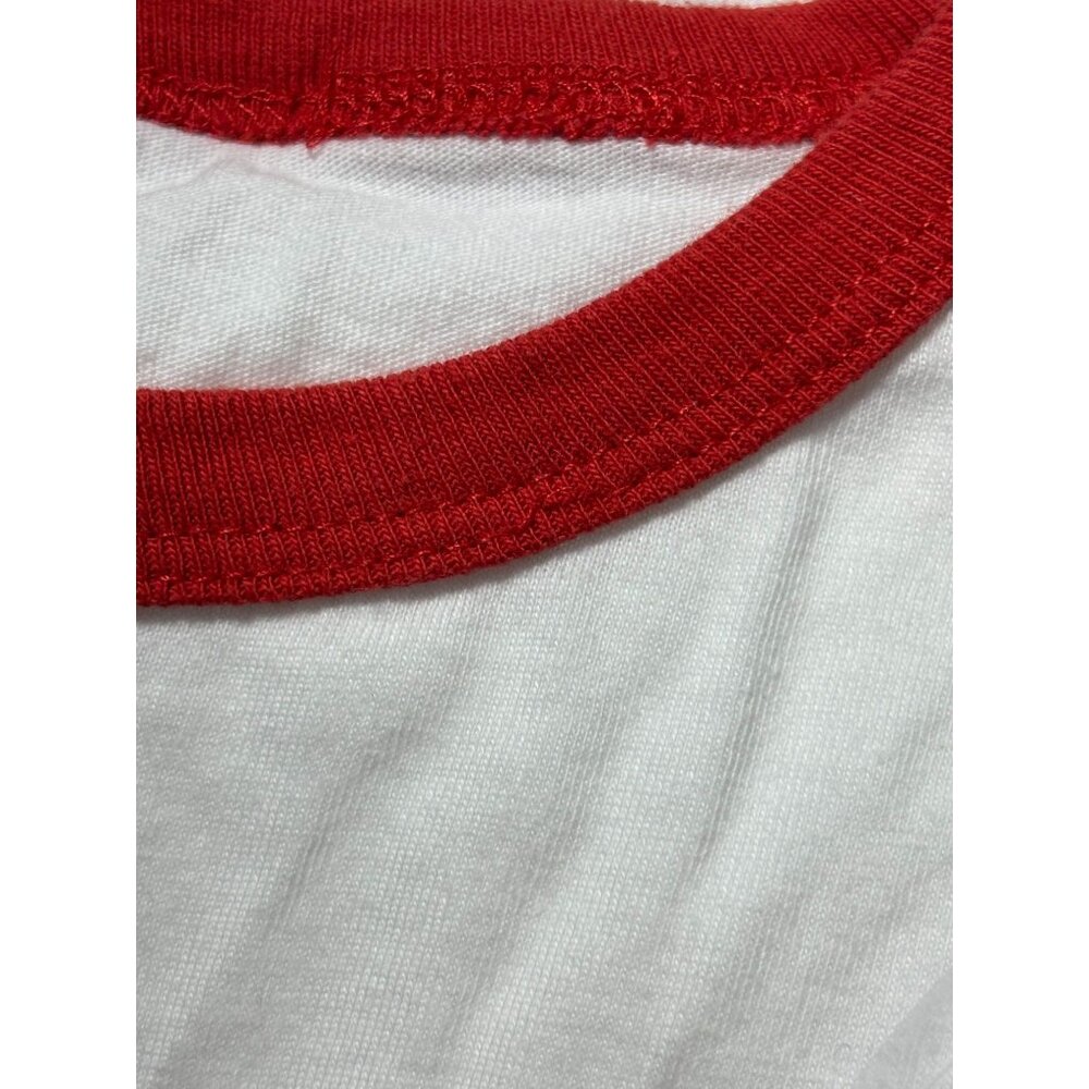 Brixton Willie Nelson Tee Womens Medium Red White Rope Name Cropped Band Shirt - Picture 9 of 10